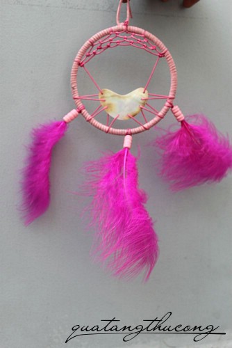 Dreamcatcher hồng dạ quang nổi bật mẫu 2